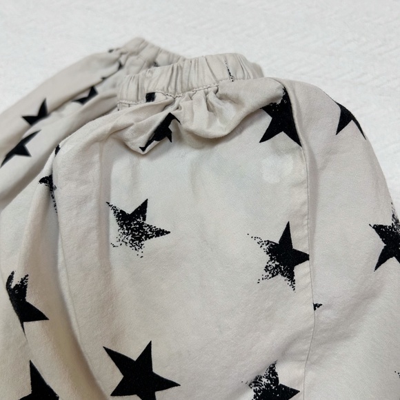 J. CREW CREWCUTS Girls cream and black star print tiered skirt sz 4/5 - Picture 5 of 10